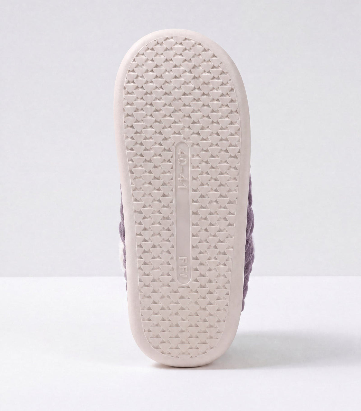 Chaussons moelleux Corella violet, semelle antidérapante