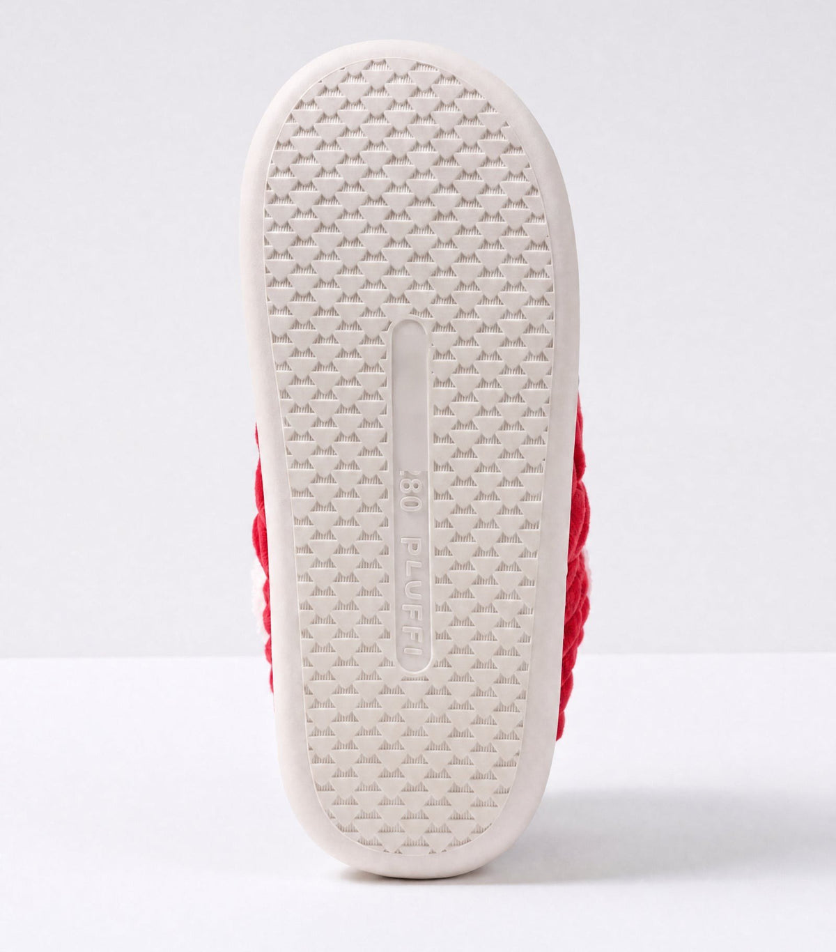 Chaussons moelleux Corella rouge, semelle antidérapante
